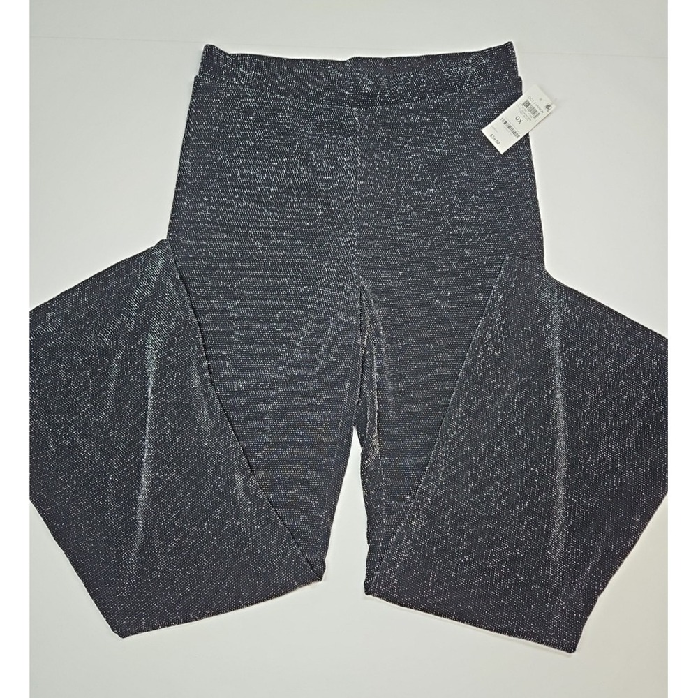 Bar III‎ Plus Womens Black Sparkle Wide Leg Pull-On Pants Size 0X NWT